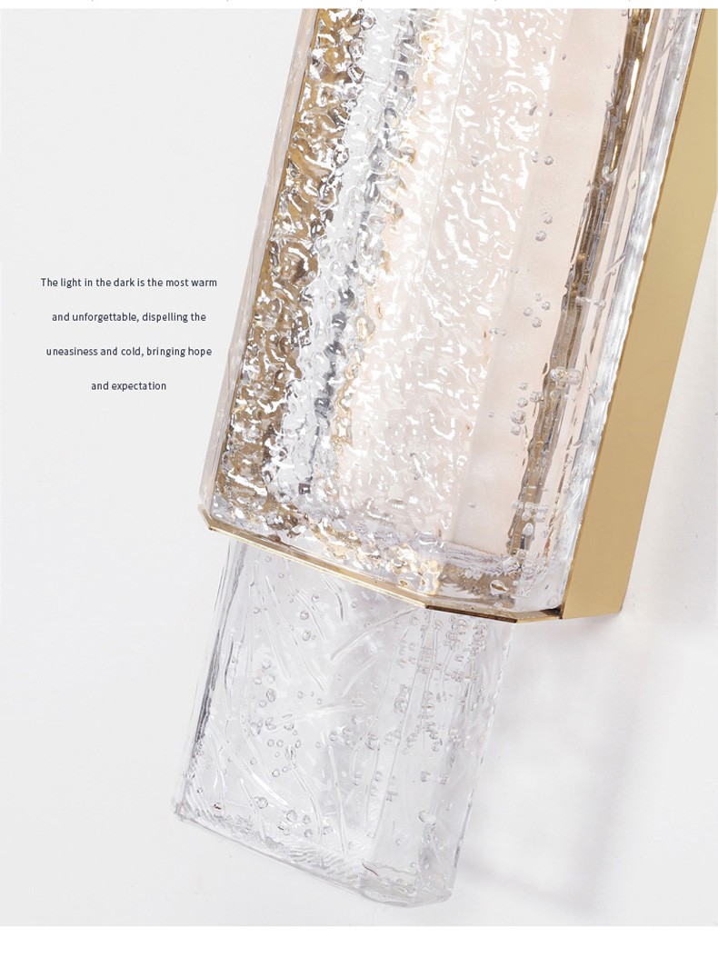 Nordic Luxury crystal wall lamp living room bedroom bedside restaurant corridor creative wall light (WH-OR-254)