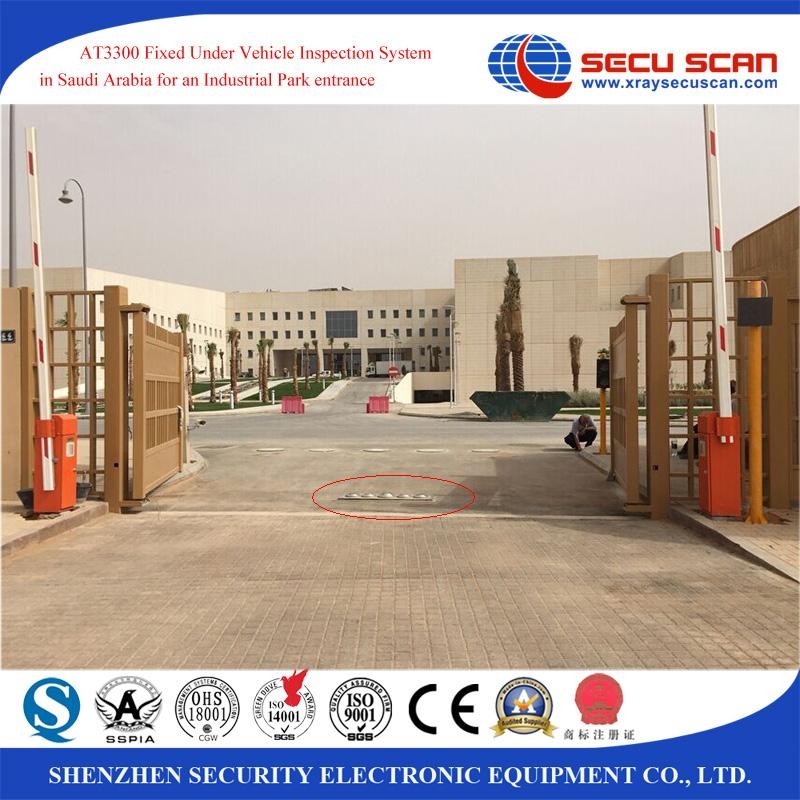 Color camera Under Vehicle Surveillance System with automatic alarm for weapons , bombs