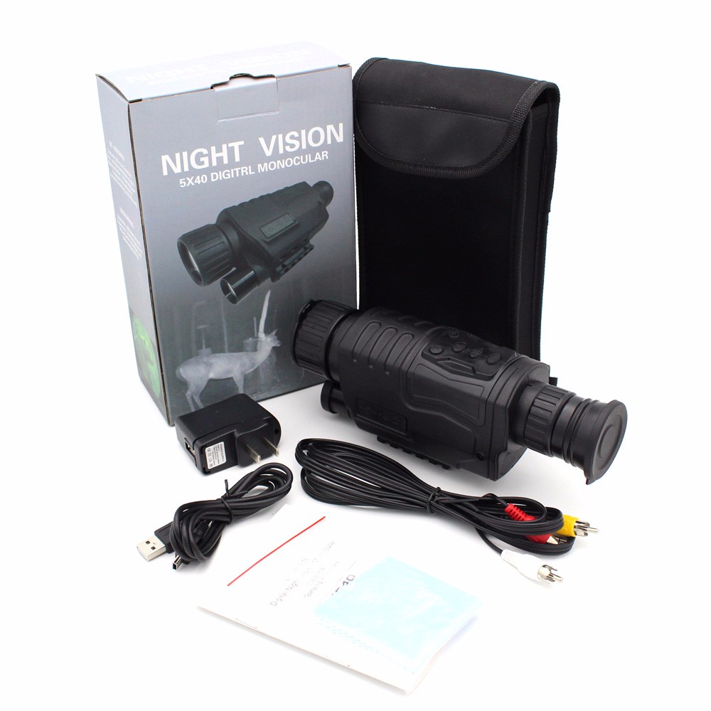 Compact Infrared Night Vision Monocular 5x Magnification For Endless Distance