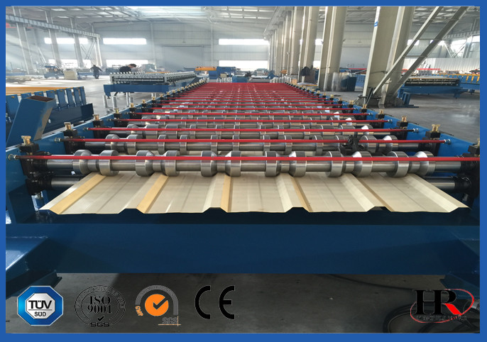 Roofing / Wall Panel Sheet Metal Roll Forming Machines With Upright Columns