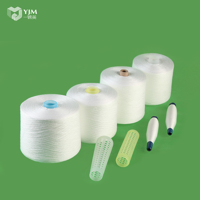 42s/2 High Tenacity 100% Polyester Core Spun Yarn Z Twist 42/2 Sewing Thread Yarn