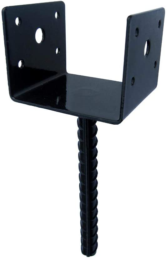 Standard Single-side Bracket 4x4 Post Base U Shape Pergola Brackets Deck Post Base