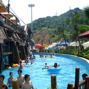 Fun And Exciting Lazy River Amusement Park With Serene Landscape And Customizabl