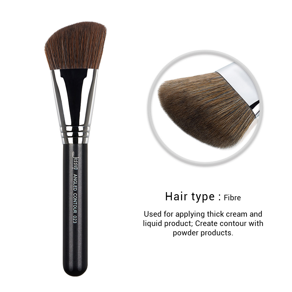 Jessup 17.0cm Synthetic Makeup Brushes Set no fading Angled Contour Brush