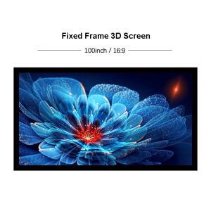 Projection 3D Fixed Frame Screen Aluminum Material Coated Easy Cleaning