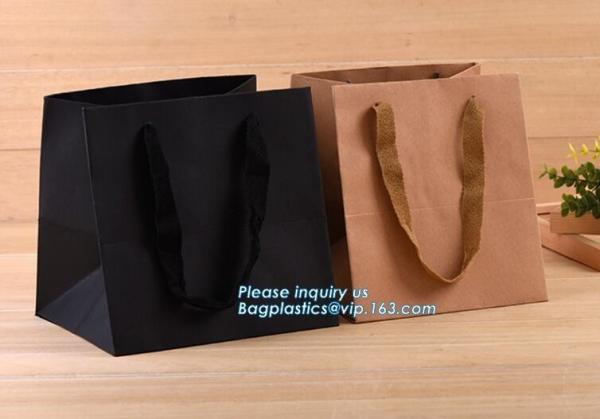 Manufacturer Shopping White Kraft Paper Carrier Bag,Luxury recycled custom