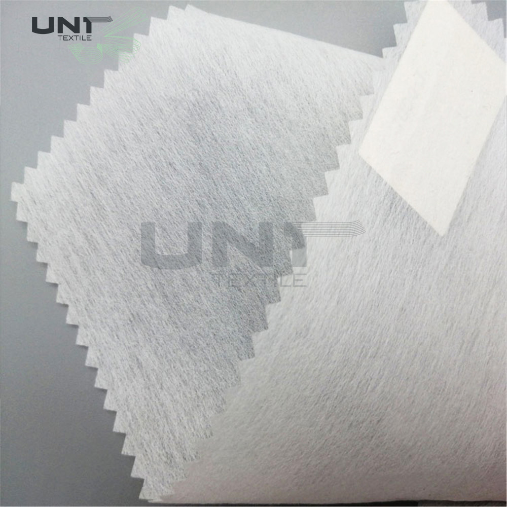 LDPE Coating 1025H Chemical Bond Fusible Nonwoven Interlining For Garment