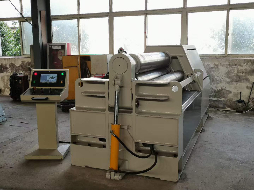 W12-20*2000 PLC Control CNC Hydraulic Bending Machine Carbon Steel 20mm 4 Roller