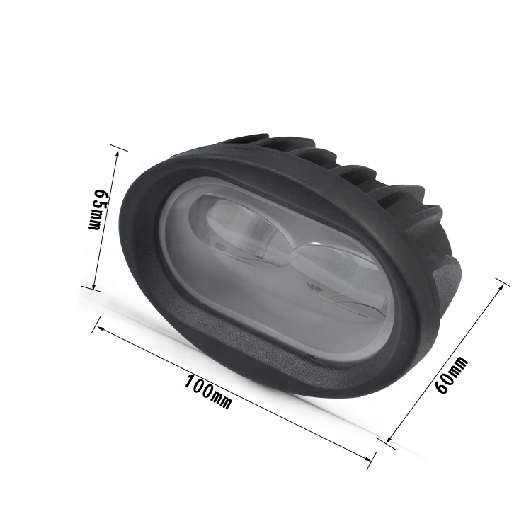 20W 6000K Oval 6D 1800lm Lens Car LED Work Light