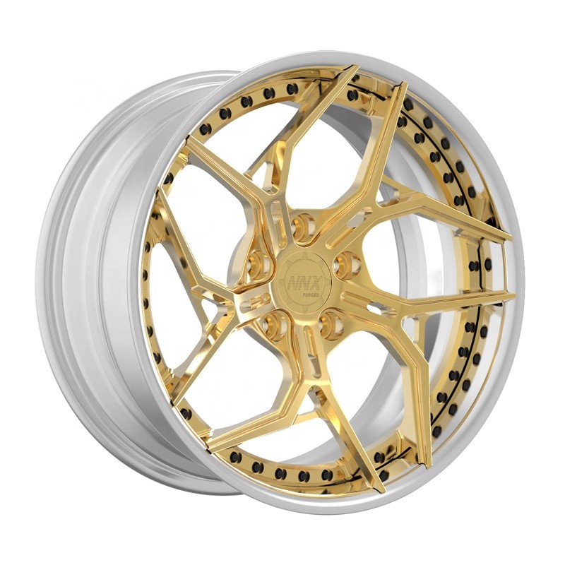 Two pieces custom deep rims for car 18 19 20 21 22 inch alloy wheels forged car wheels