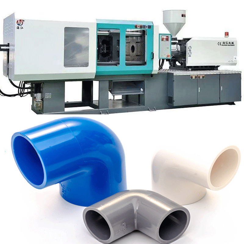 Precision Injection Molding Machine 200-300T 15KW 100-150g PVC Pipe Fitting