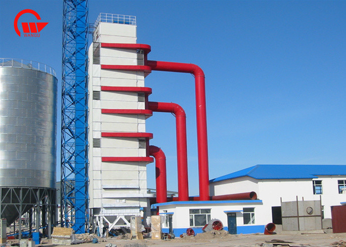 Heat Recycling Grain Bin Dryer , Colorful Corns Large SS Batch Grain Dryer