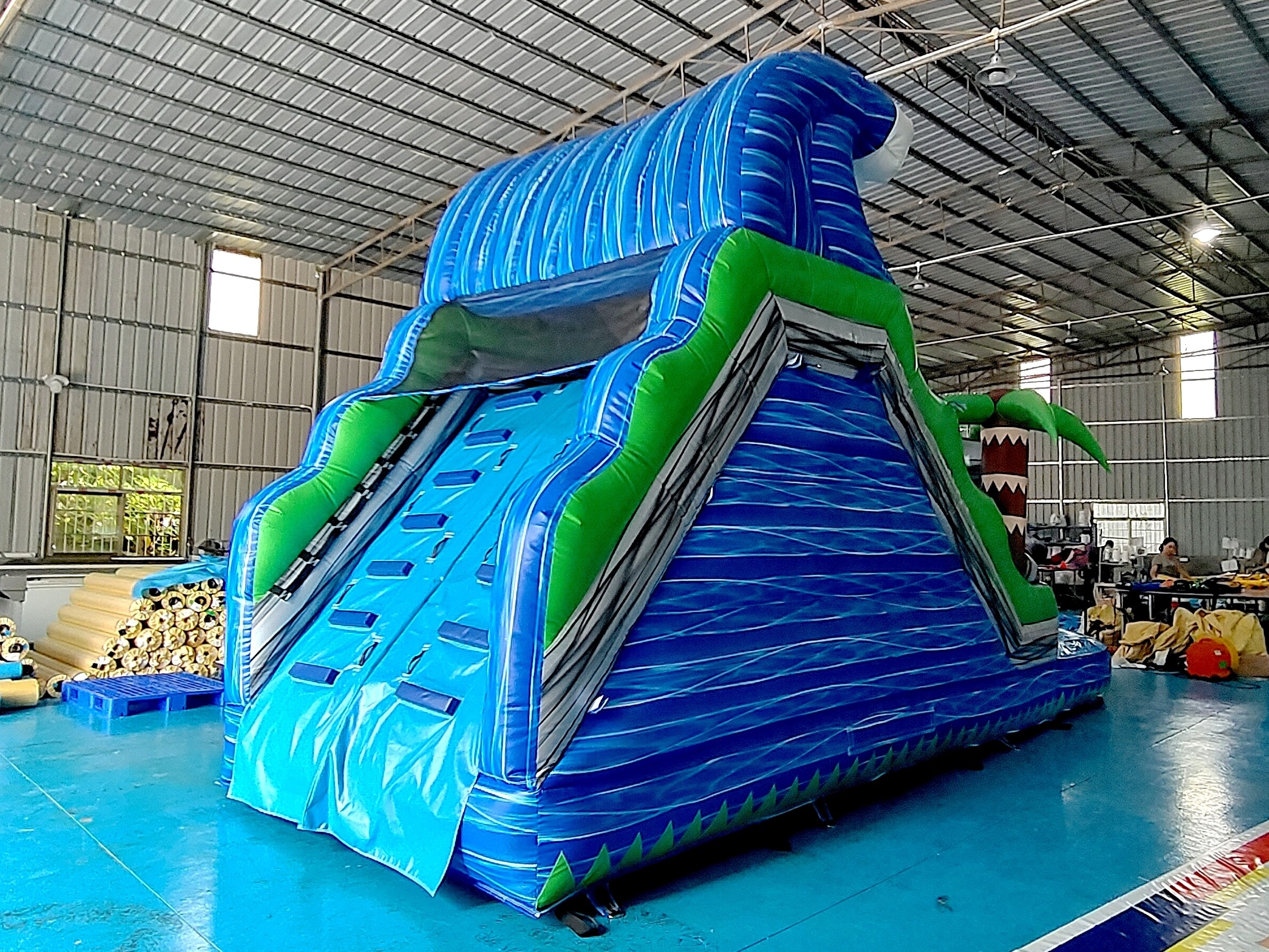 Factory Commercial Summer Inflatable Water Slides Inflatable Slides Castle