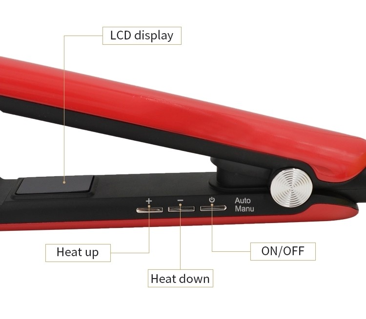 Titanium Plate Hair Straightener Curling Iron Salon Recommended Teeth Comb