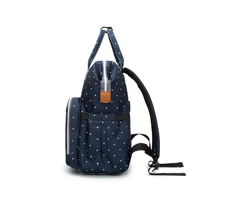 Factory Hot Sell Diaper Bag Large Capacity Mommy Maternity Nappy Backpack with USB Stroller Hooks for Baby Car