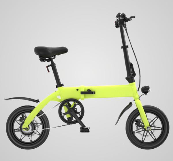 14 Inch City Electric Folding Bikes Rear Motor All Terrain with 36V Fat 250W 7