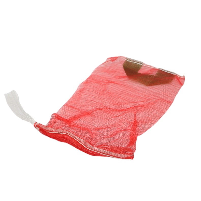 Flexible Drawstring Flat Mono Fruit Mesh Bags for Convenient Packaging