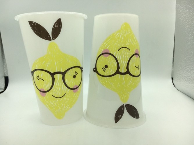 Custom Promotional 3D Lenticular Cup Food Grade , Plastic Drinking Cups