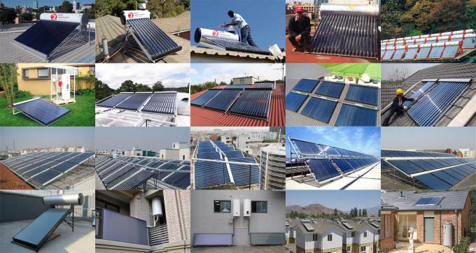 Vertical Vacuum Tubes Solar Collector Low Pressure Solar Water Heater For Pool 6