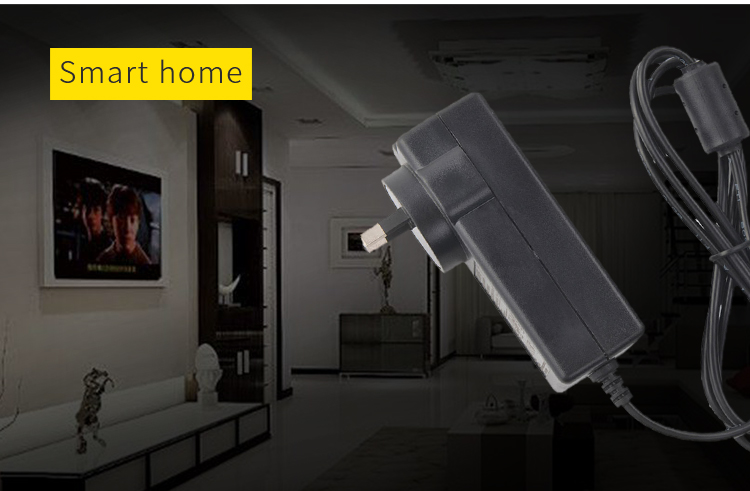 US EU AC Wall Mount Ac Dc Power Adapters With Impact Resistant Polycarbonate Enclosure