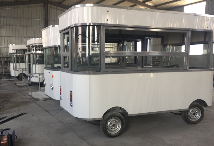 Direct Supply Electric Mobile Cart for Outdoor Street Sancks Fashion Menswear Clothing