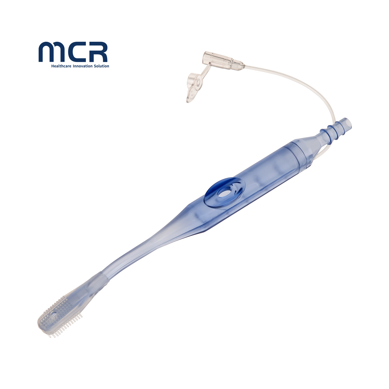Disposable Adult Oral Hygiene Suction Toothbrush With Silicone Brush