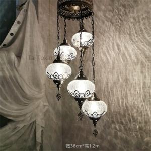 Newest style Turkish ethnic customs handmade Mosaic lamp romantic cafe