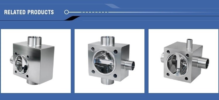 DONJOY Sanitary Diaphragm Valve /Three T port valve with Welding Ends with plastic Handle