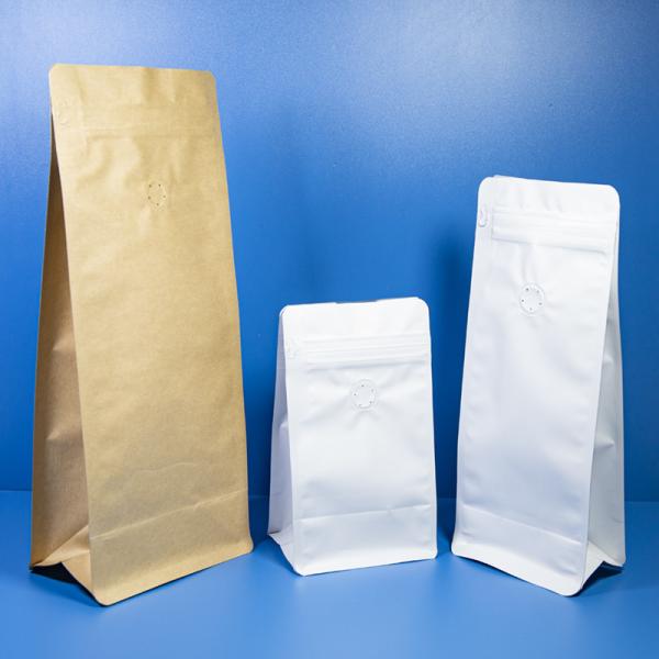 Coffee Ziplock Bags Recyclable Resealable Aluminum Foil Coffee Bean Packaging
