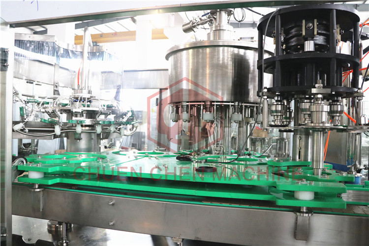 Glass Jar Fruit Puree Hot Juice Filling Machine / Mango Juice Filling Capping Equipment