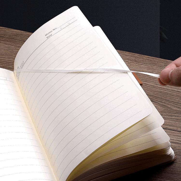 Thickening A5 PU Leather Diary Notepad with Customized Hardcover Planner Journal Notebook