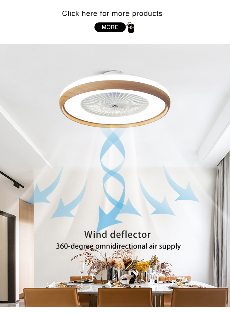 3000-6000k LED Ceiling Fan for Bedroom CB Certified and Mountable on Ceiling Box
