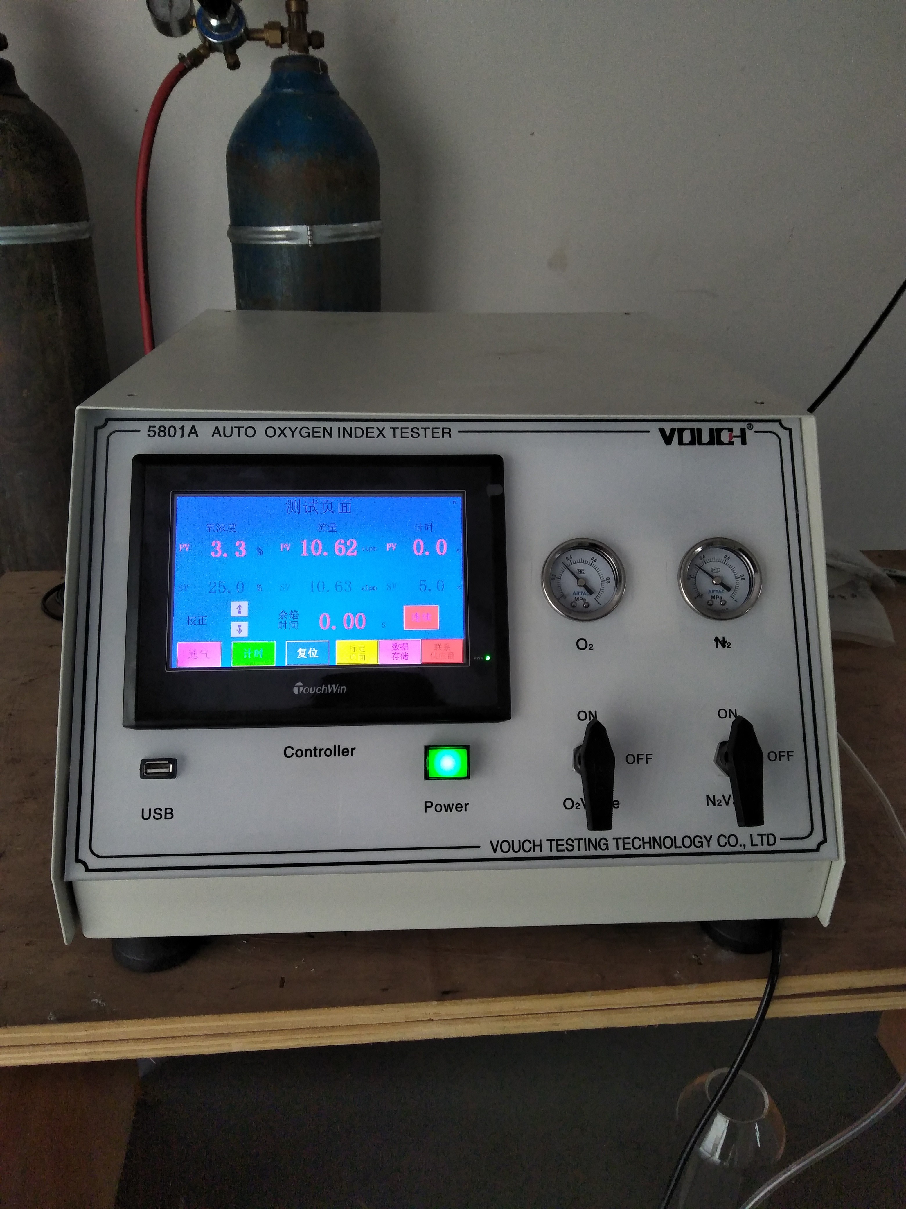 Cables Limiting Oxygen Index Test Apparatus Digital Display In Accordance Standard GB/T5454