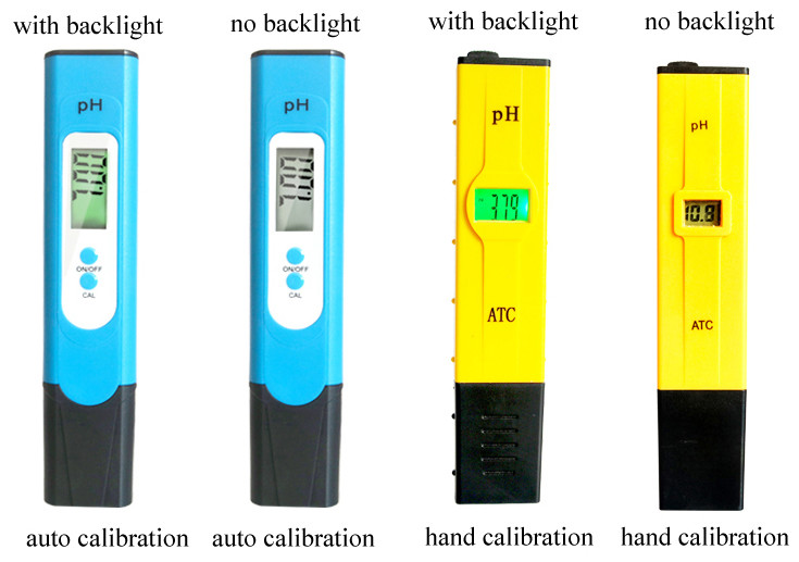 Portable Pocket PH Tester Meter , High Sensitivity Electrode Automatic Calibration
