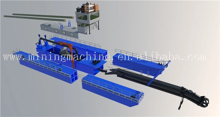 20" Hydraulic River Sand Dredger Cutter Suction For Dredging Desilting