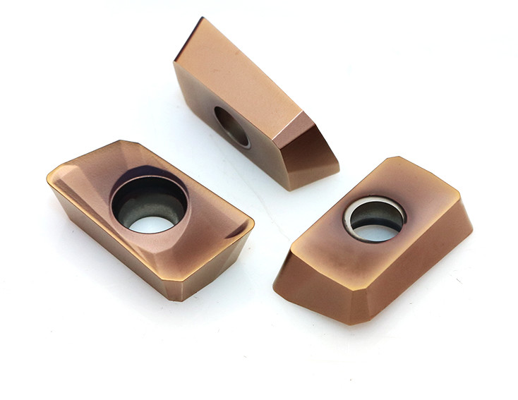 Bronze Color Carbide Insert Milling Cutters For Heavy Roughing Process APMT1604PDER
