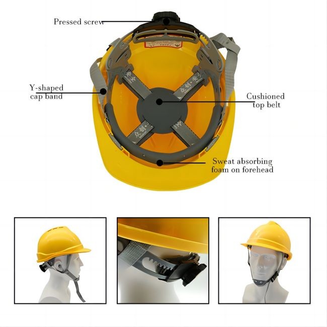 ABS Anti Impact Head Safety Helmet Construction Head Protection For Personal Protective