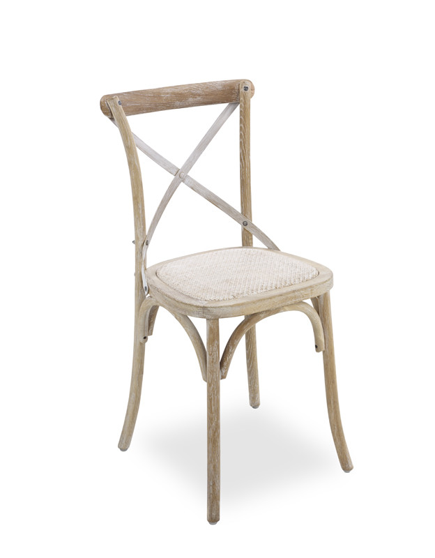 Factory price supply rattan seat Cross chairs for event and party rental chair for sale