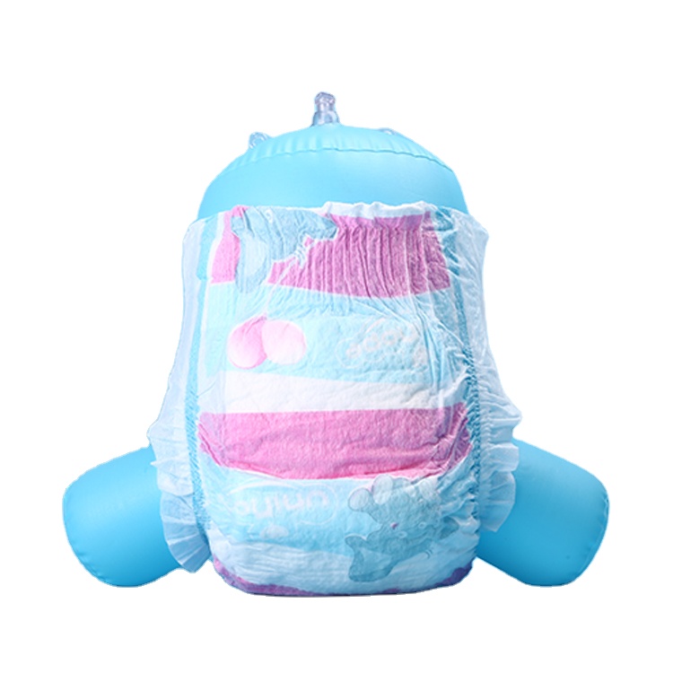 Printed Baby Diapers with Dry Surface Absorption Superior Absorption and Comfort