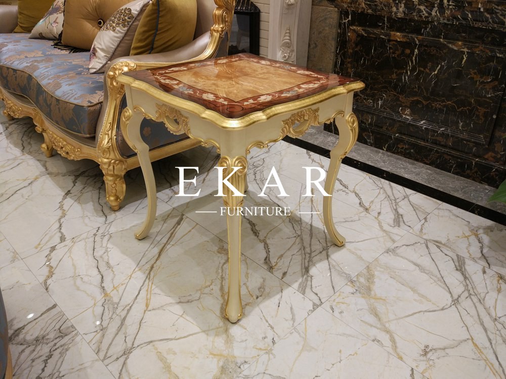 Classic Living Room Furniture Round End Wooden Side Table