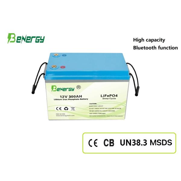 Quality 12V 300Ah LiFePO4 Battery with Heating & Bluetooth Rechargeable Deep Cycle Lithium Battery for Solar, RV, Marine, Off-Grid & Industrial Use for sale