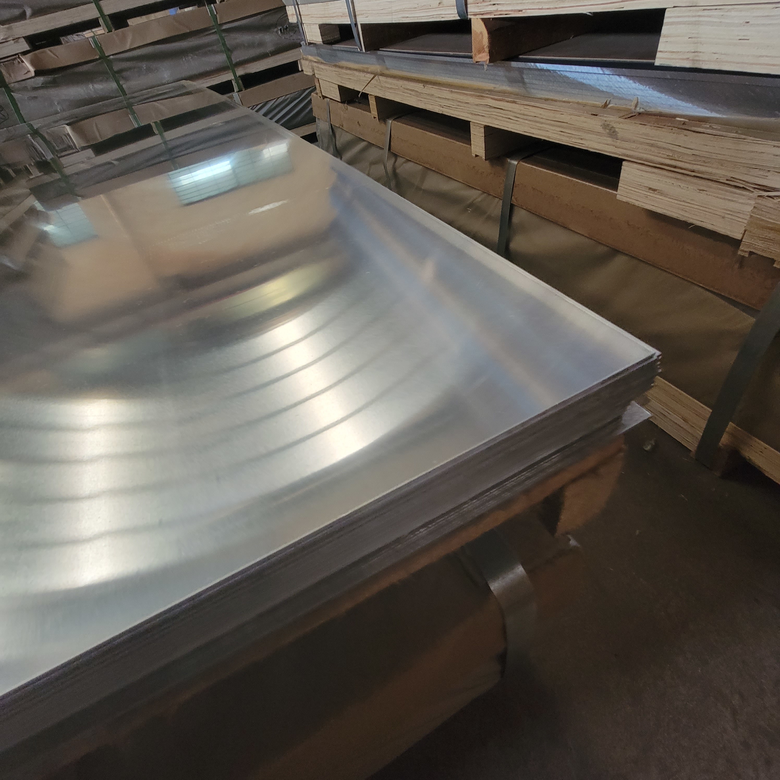 Silver Flat PE Aluminum Alloy Sheet Al 6061 T6