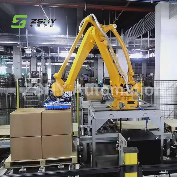 4 Axis Robot Arm Robotic Palletizing System Robot Palletizer For Beverage And Food Industry