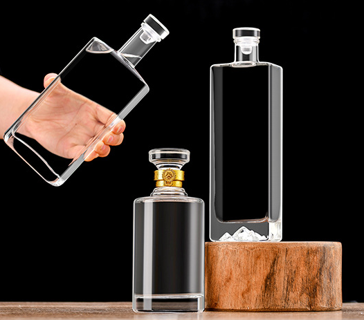 Rubber Stopper Sealing Type Glass Bottle 750 ml for Brandy Shape Wine