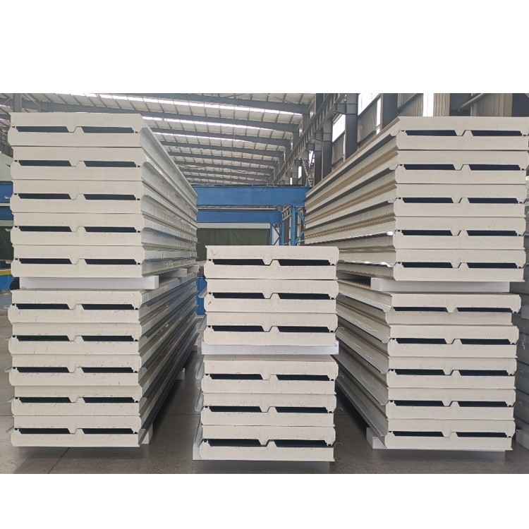 B1 Grade Fireproof Insulated Sandwich Roof Panels PU Polyurethane Core Material