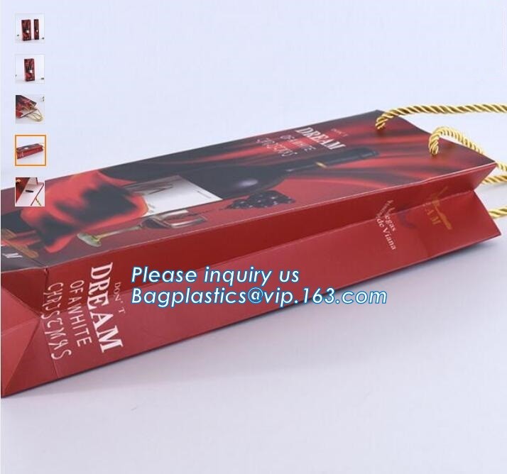Luxury paper bags with handles Different Sizes,250gsm art paper shopping carrier bag custom printing with handle rope