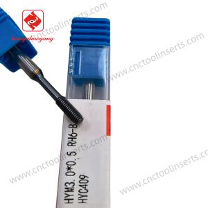  Solid Carbide Extrusion Tap, Blind Hole Machining Tool, Precision CNC Cutting Tool HYM3.0×0.5 RH6-B, Suitable for Precision Machining of Soft and Manufactures