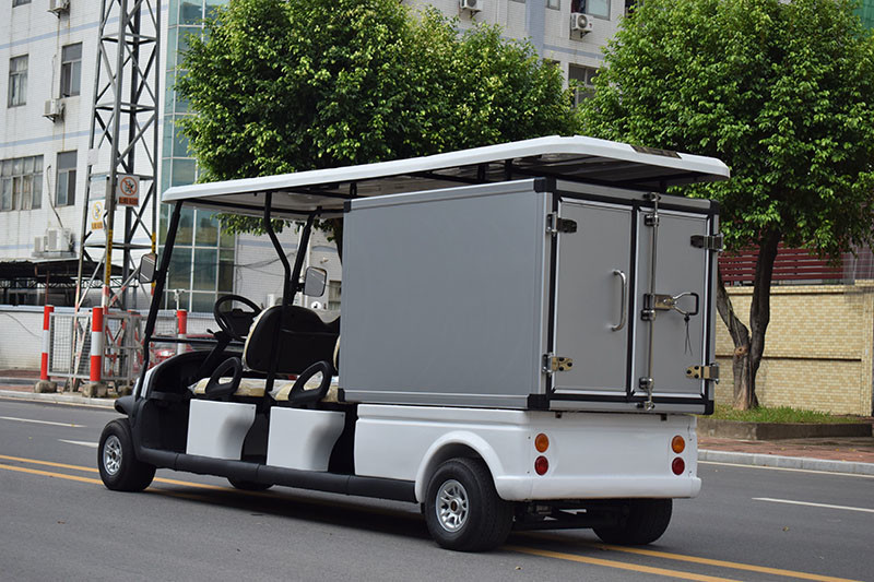 4 Passenger Electric Utility Vehicle with Rear Closed Box