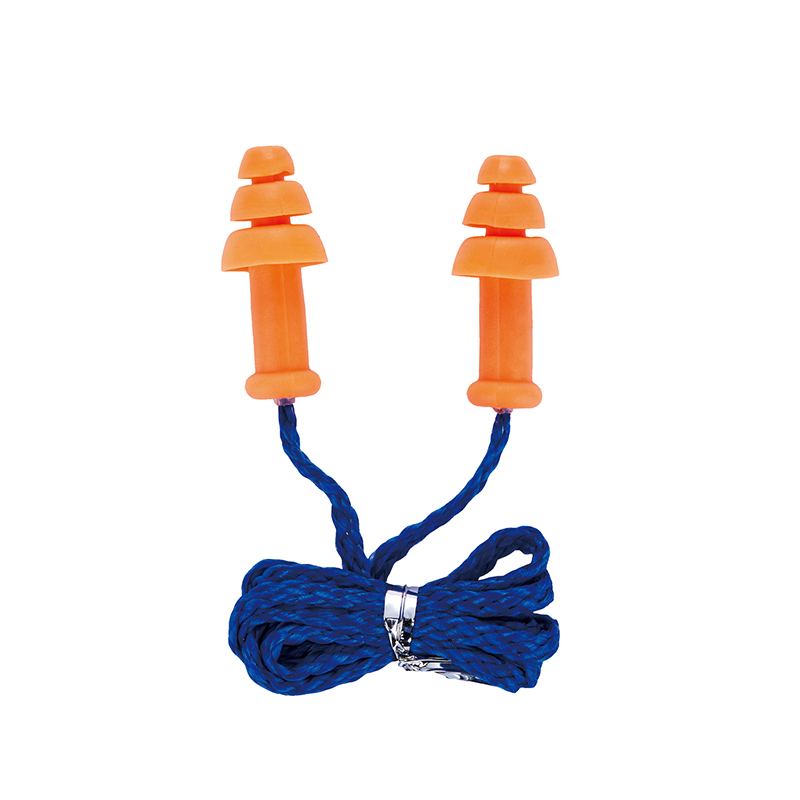 Silicone EP013 Corded Earplugs 28dB Green for Noise Reduction in Loud Environments