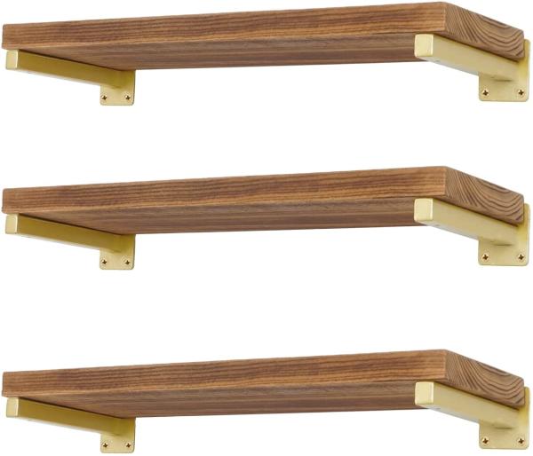 Customized Industrial Floating Shelf Bracket Wall Mounted Metal Shelving